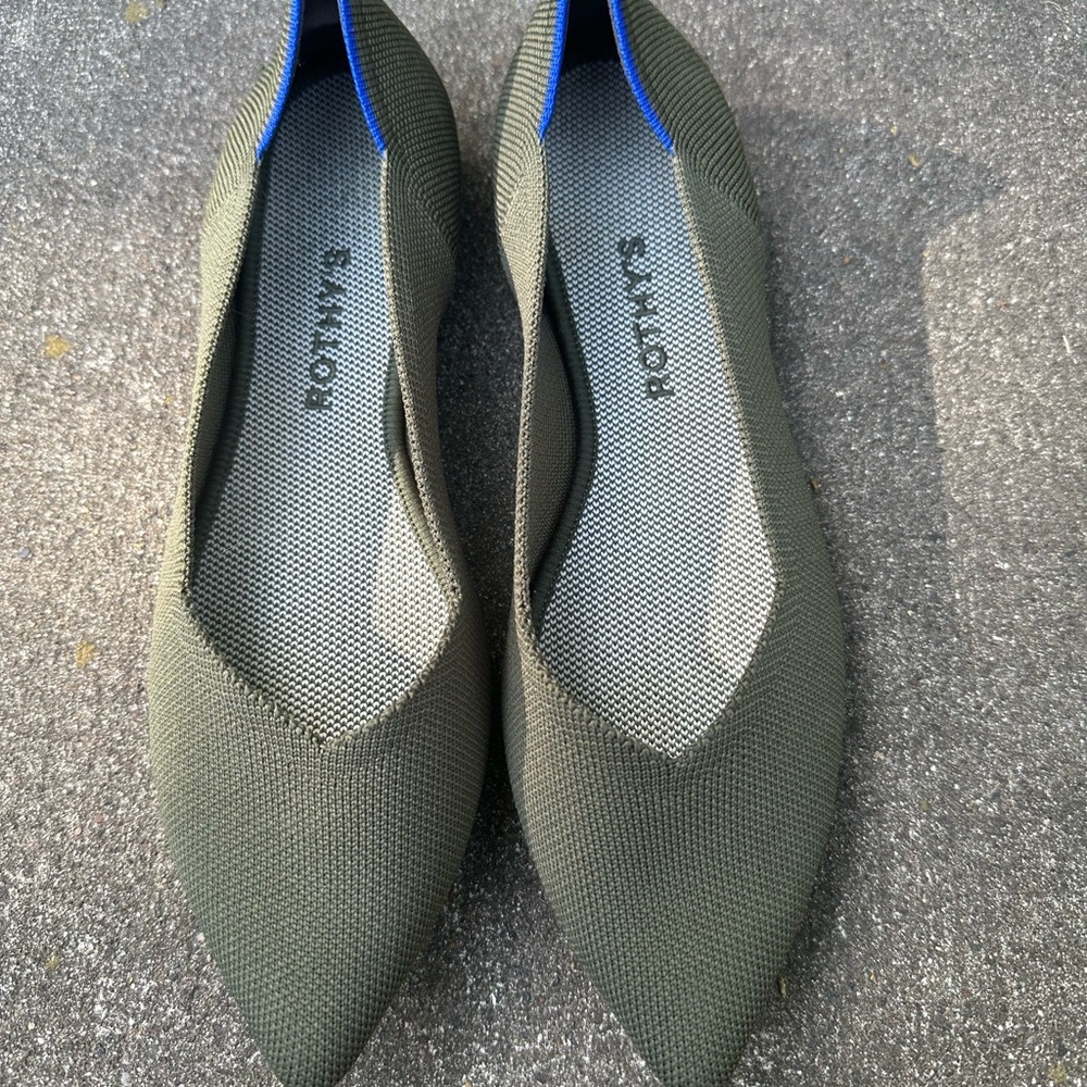 Rothy's Spruce Knit The Point Flats